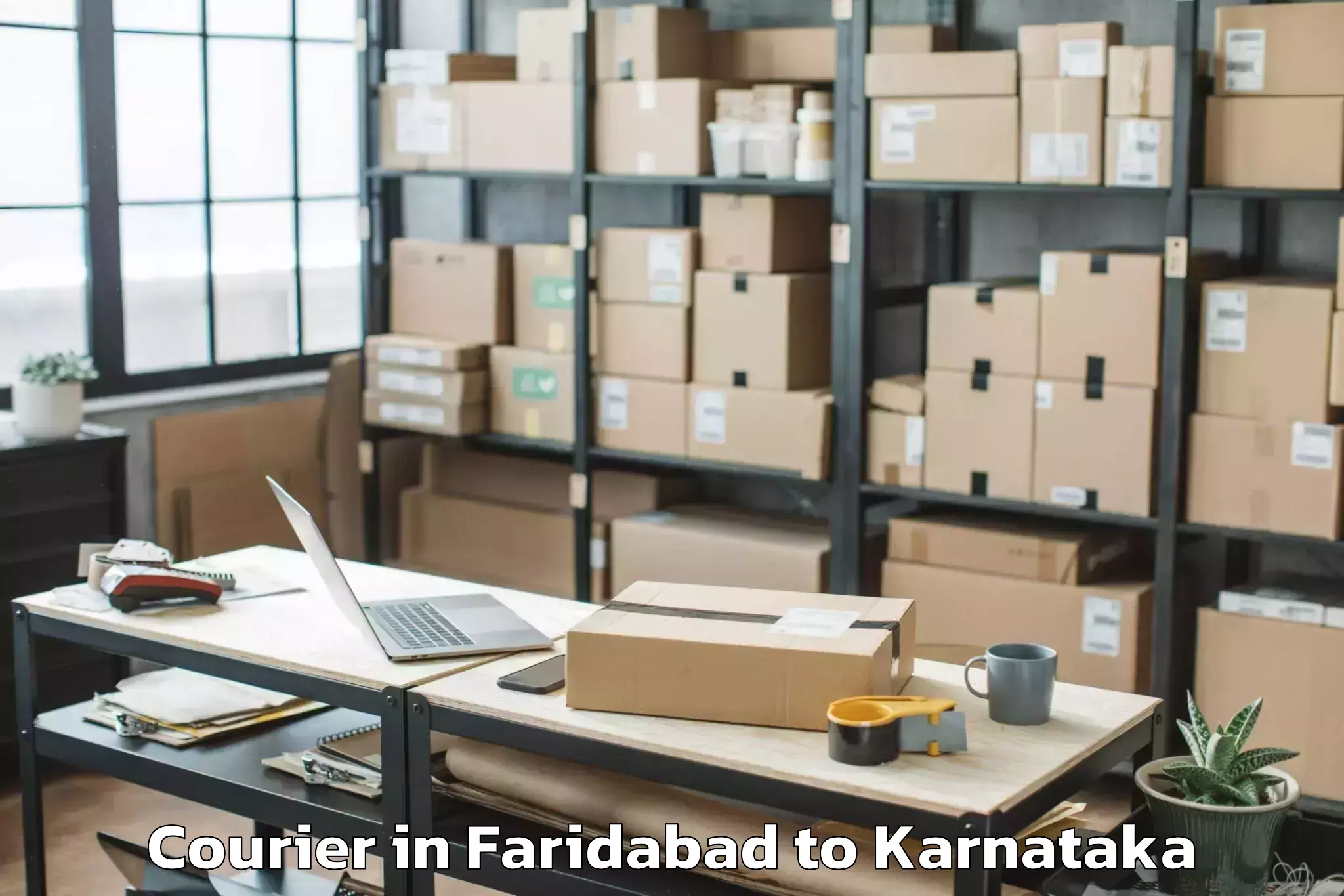 Book Your Faridabad to Challakere Courier Today